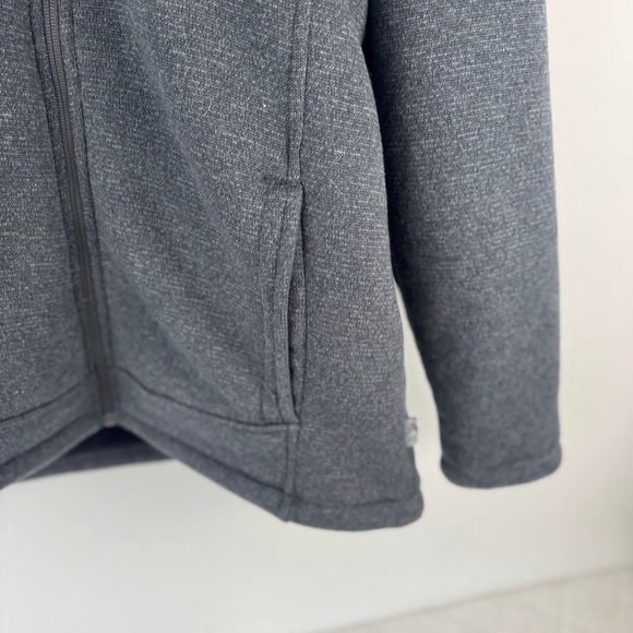 Rugged Elements Mens Fleece Lined Hoodie Charcoal Gray Full Zip Jacket Size M - Picture 11 of 14